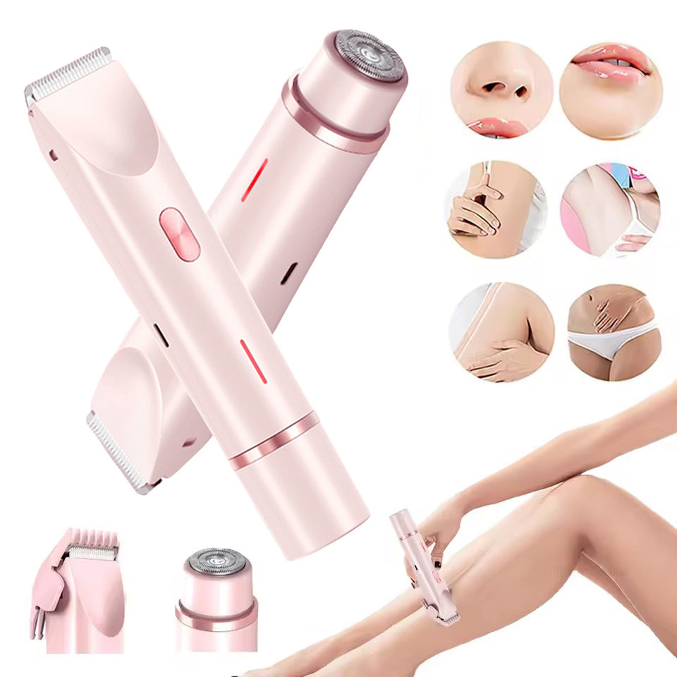 2 In 1 Hair Remover Women's Double Head Shaver Private Pubic Hair