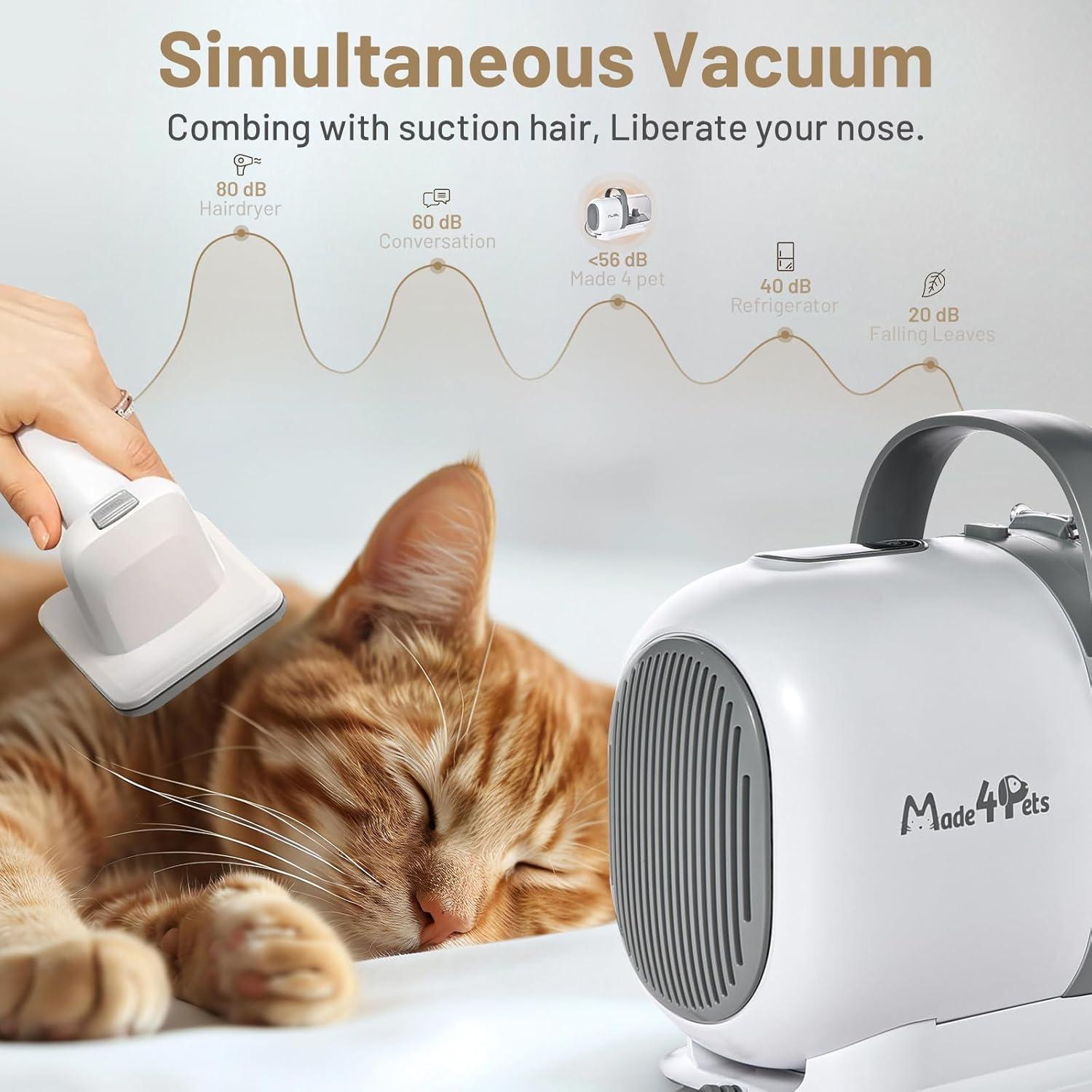 Dog Grooming Kit Pet Hair Cleaning Low Noise Vacuum Cleaner And