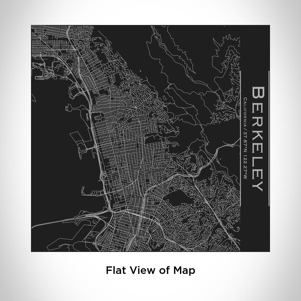 Berkeley - California Map Tumbler in Matte Black