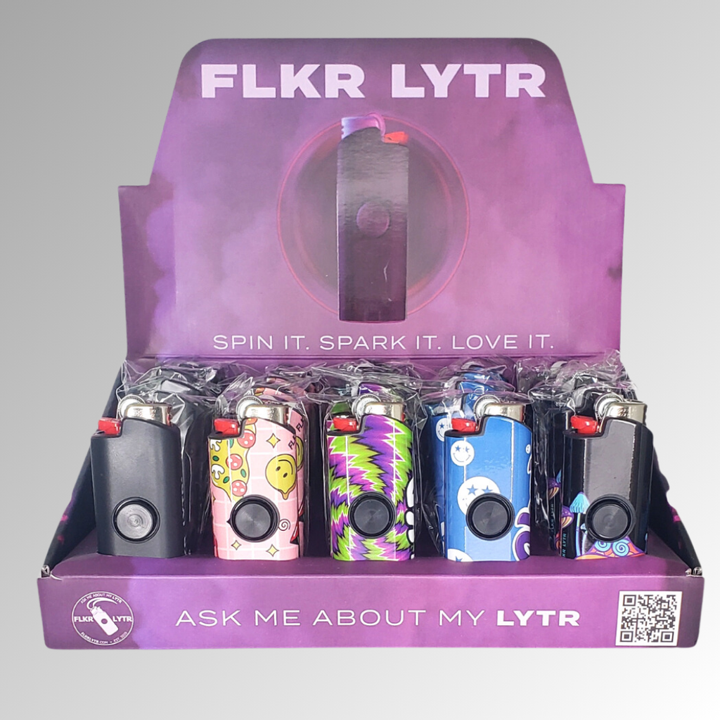 FLKR LYTR: Mutli-color Retail Display Box Case for BIC®