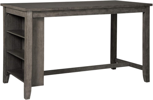 Caitbrook Rustic Counter Height Dining Table With Storage