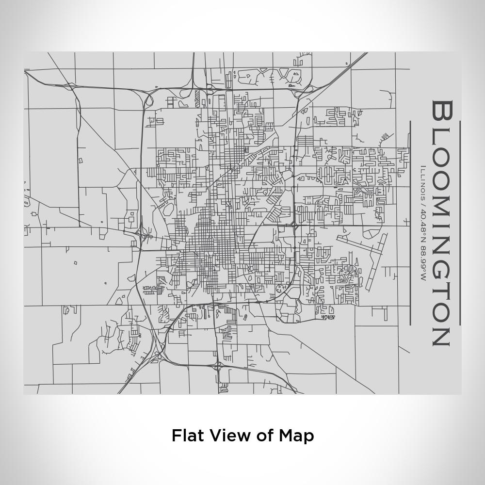 Bloomington - Illinois Map Bottle with Bamboo Top
