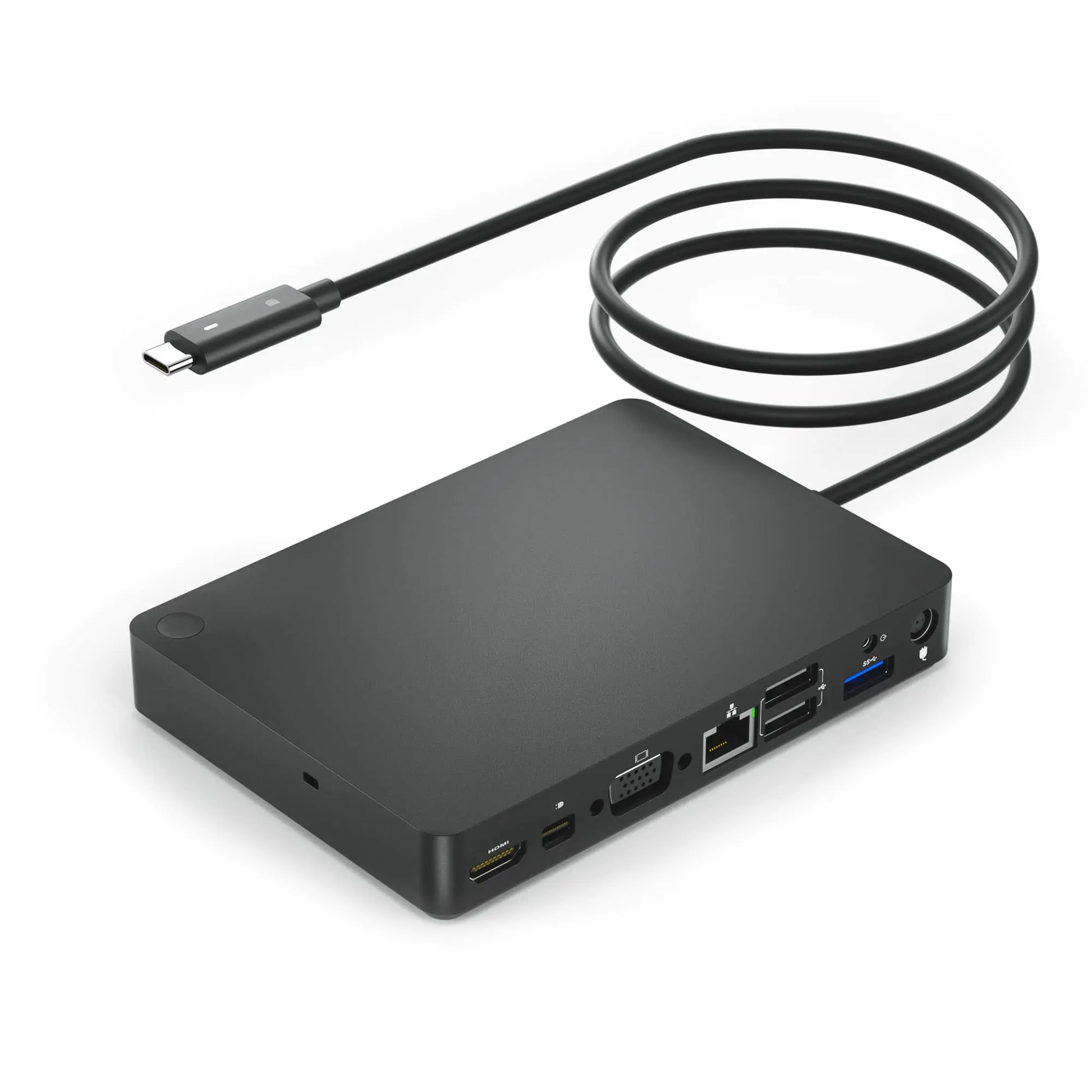 WD15 USB C Docking Station USB-C Double Displays or Single 4K Display Docking Station with MiniDP HDMI and VGA for Dell USB C Laptops (1DP 1HDMI 1VGA 3USB3.0 2USB 2.0 1Audio 1Speaker Out)