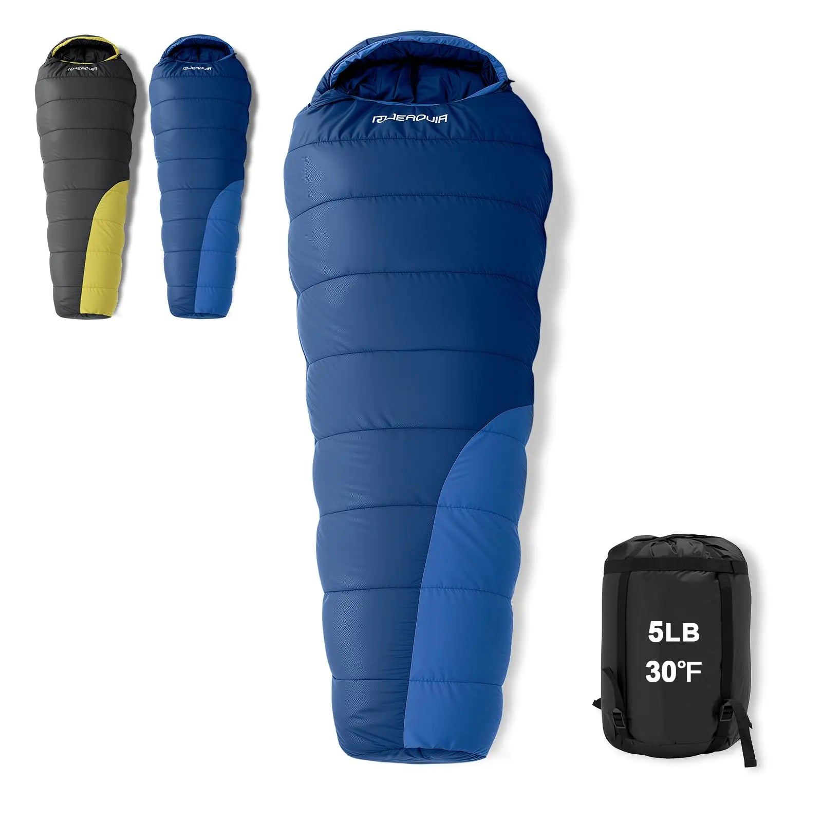 Cold Weather Mummy Sleeping Bag Winter Sleeping Bag 30-40℉ Sleeping Bags for Adults Waterproof Lightweight Sleep Bag Camping Gear for Backpacking Hiking Travel & Other Outdoor Activities