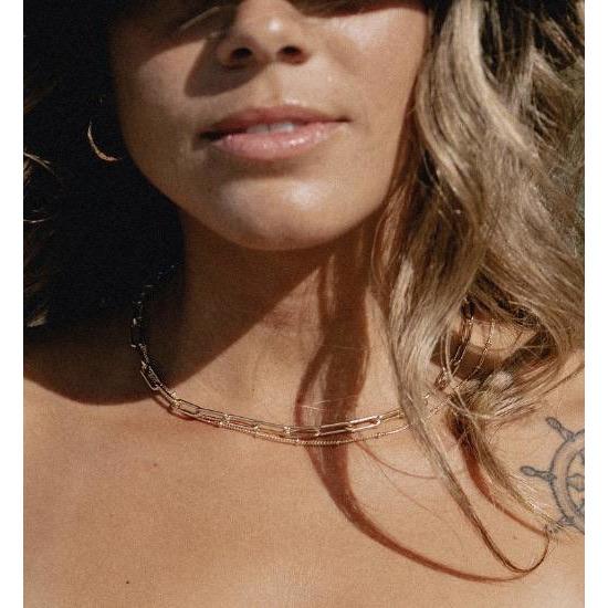 Carrie Paper Clip  Necklace