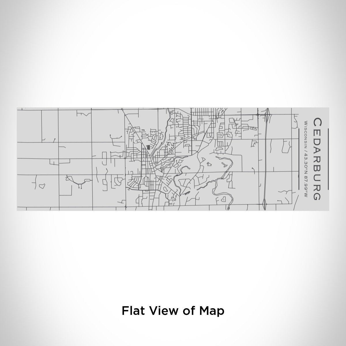 Cedarburg - Wisconsin Engraved Map Insulated Cup