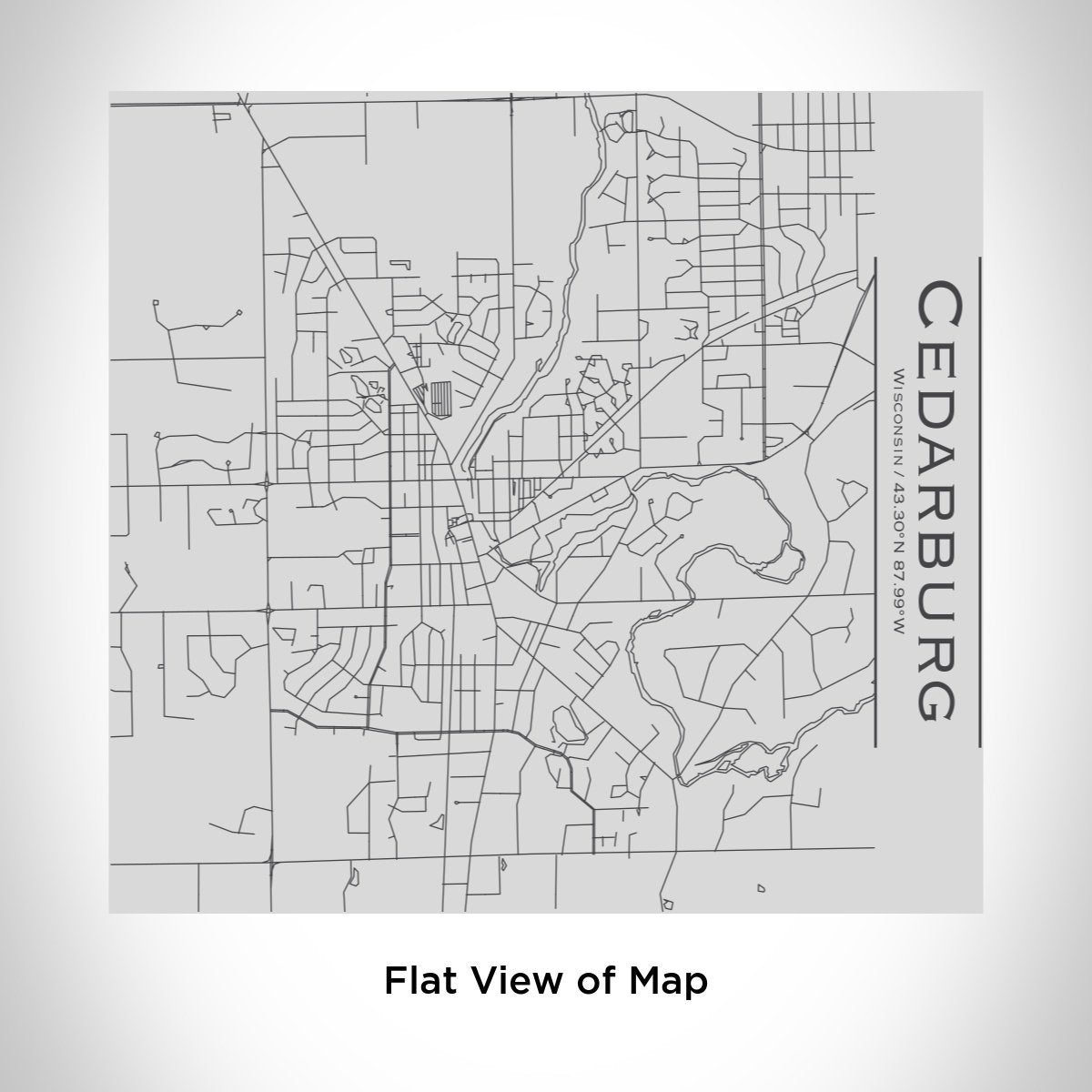 Cedarburg - Wisconsin Engraved Map Tumbler