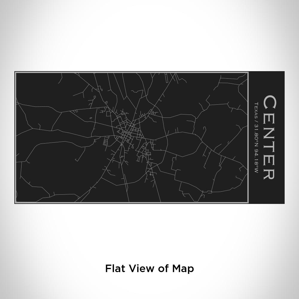 Center - Texas Map Insulated Bottle in Matte Black
