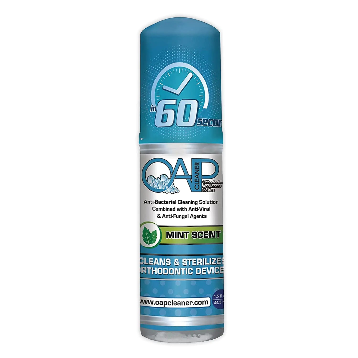 OAP Cleaner - Cleans & Sterilizes Removeable Dental and Ortho Appliances - Foam