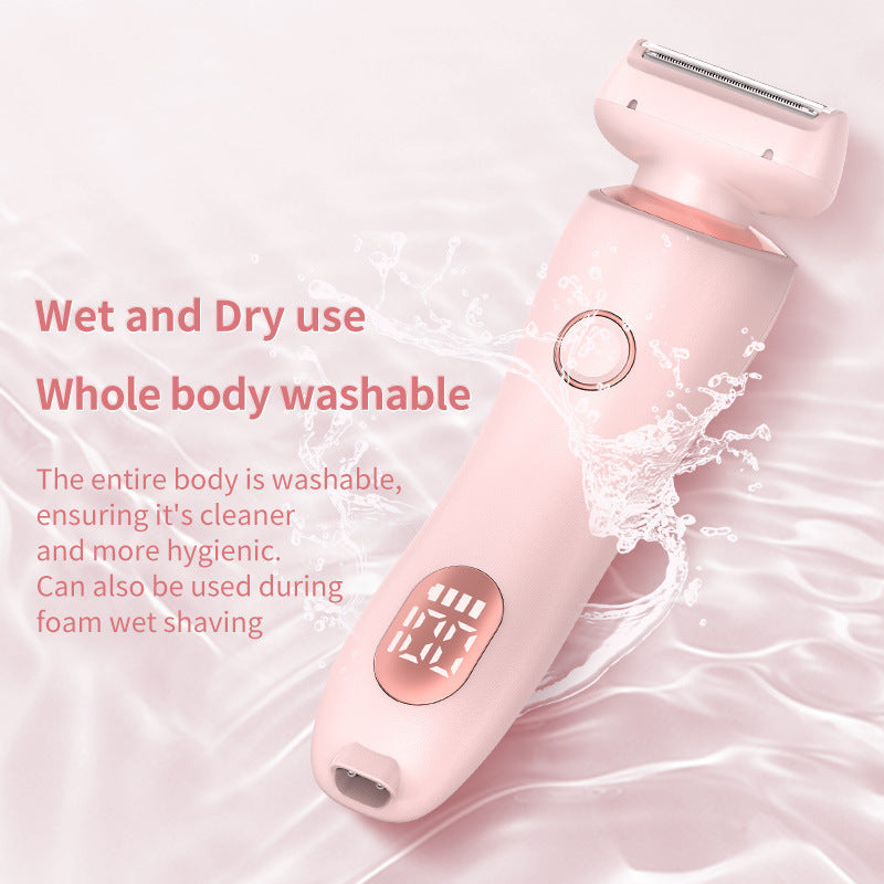 2-in-1 USB Rechargeable Hair Remover & Epilator – Smooth Shave for Face, Body, and Bikini