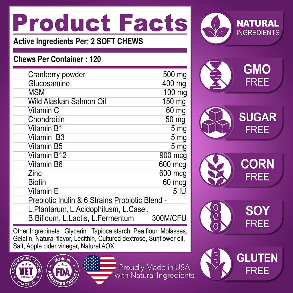 Dog Multivitamin Chewable with Glucosamine   Dog Vitamins and