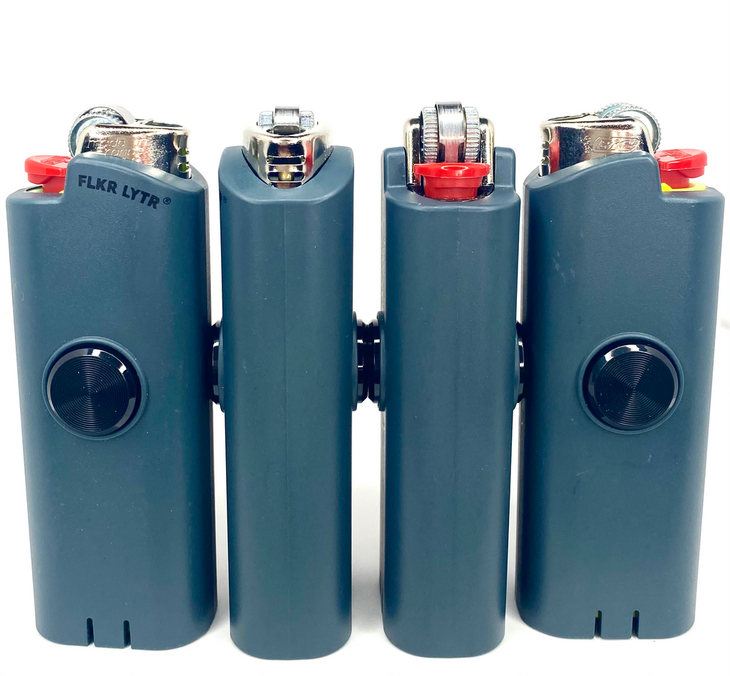 Space Gray 4X Pack Lighter Case for BIC® | FLKR LYTR