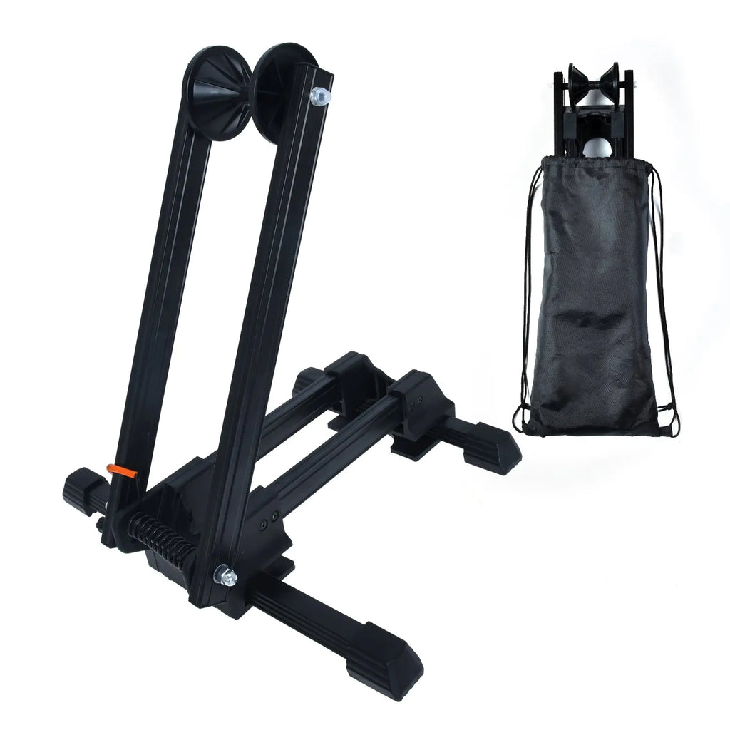 Bike Folding Stand Floor Parking Rack Alloy Bicycle Holder Bikes Home Garage Indoor Storage Fit 20"-29"