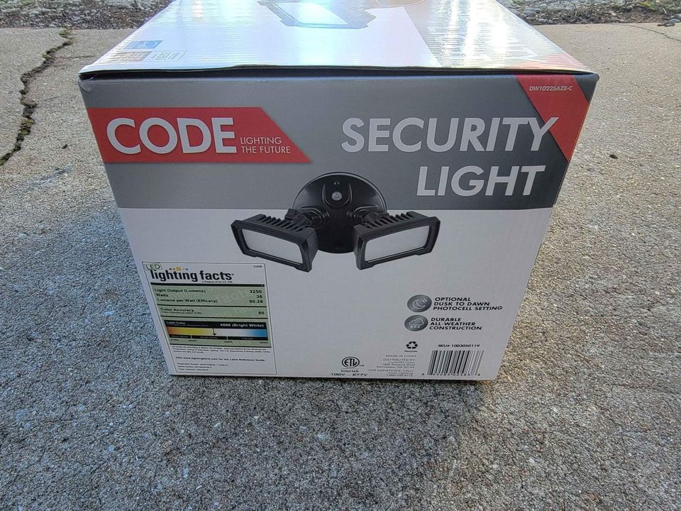 2 Pack Bundle Dual Directional Outdoor 120 volt LED Security Light
