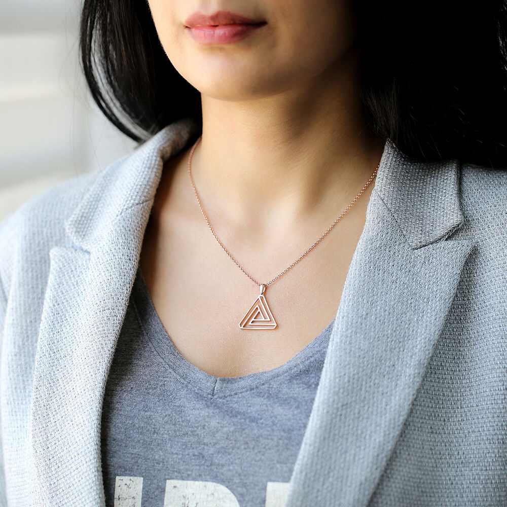Handmade Sterling Silver Gold Plated Origami Pendant