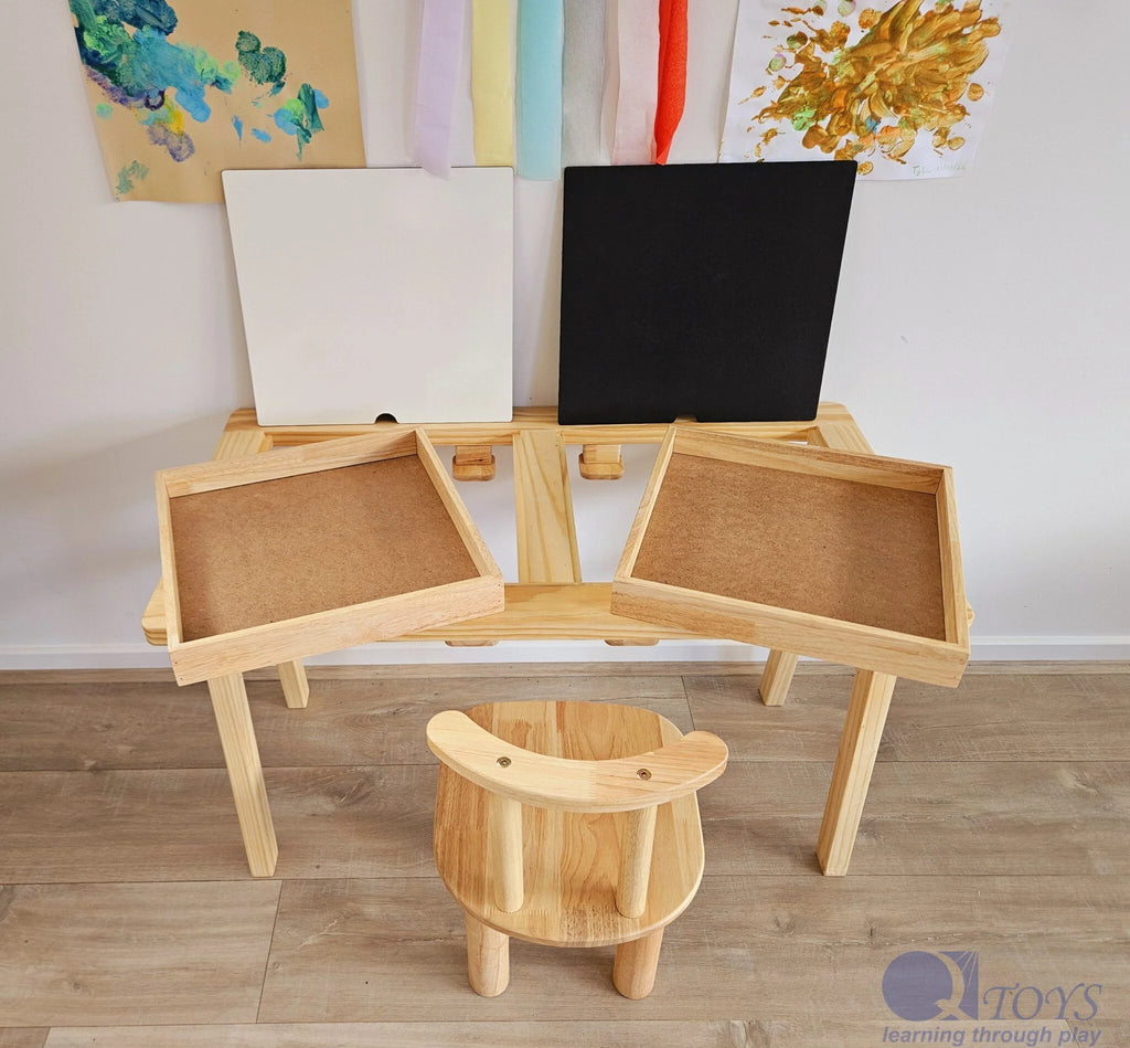 QToys Australia (USA) 4 in 1 Activity Table