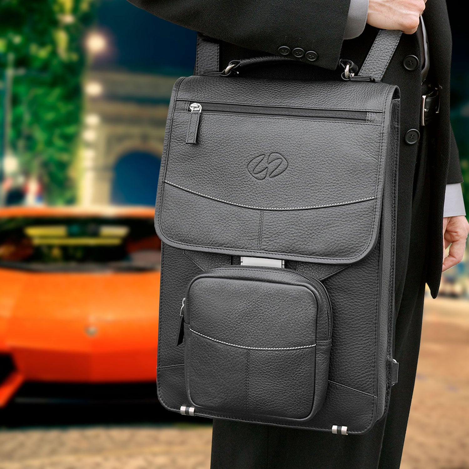 MacCase Premium Leather Briefcase