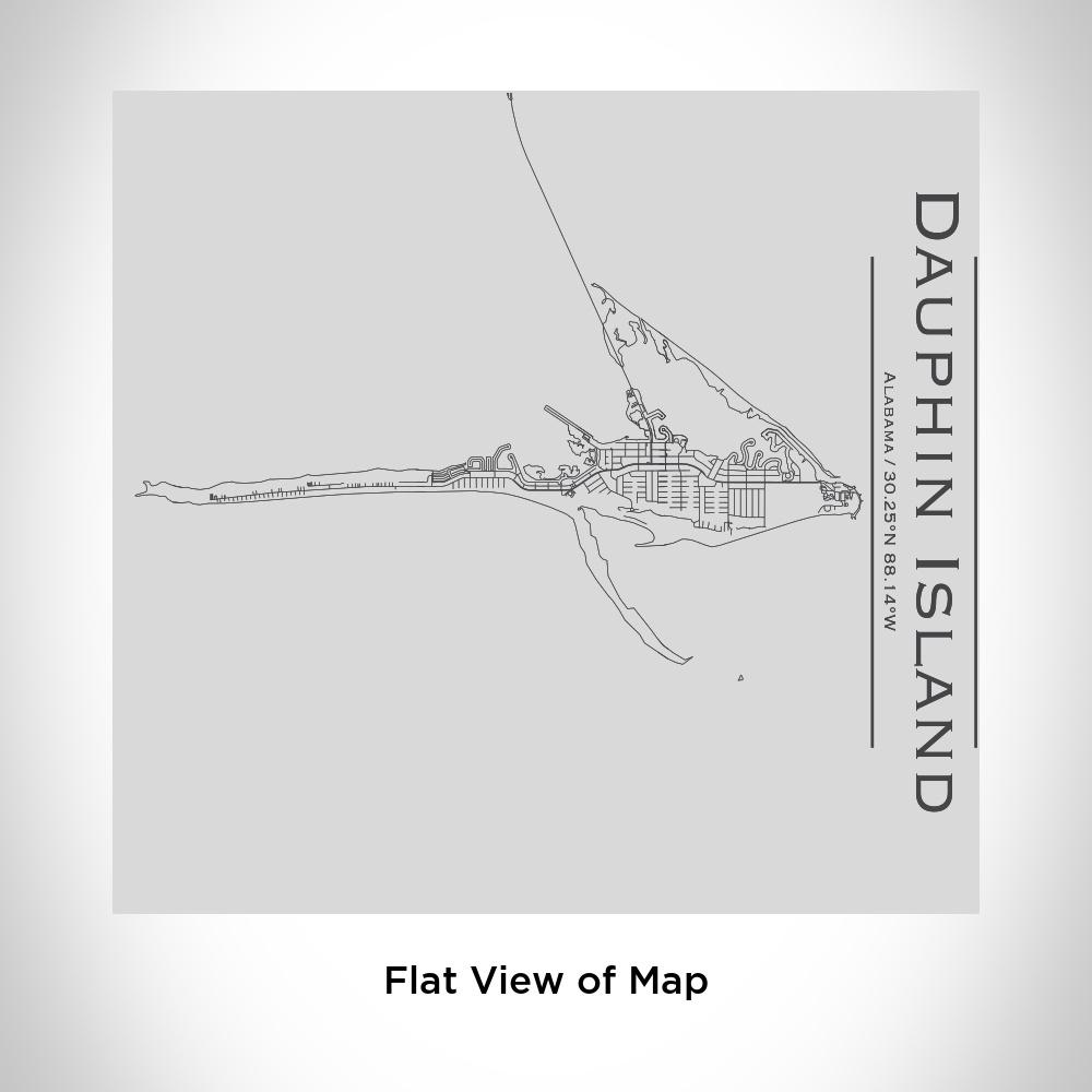 Dauphin Island - Alabama Map Tumbler