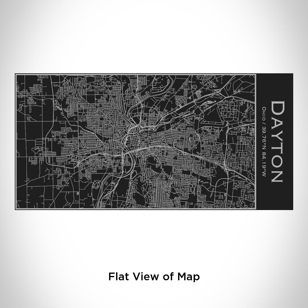 Dayton - Ohio Map Insulated Bottle in Matte Black