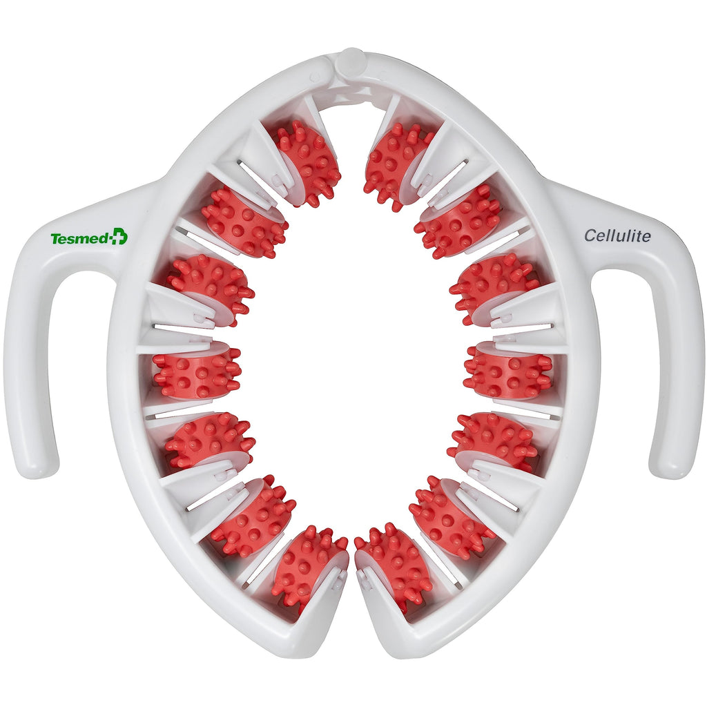 TESMED Anti Cellulite Massager: Clinically Proven Efficacy Made in Italy with Converging & Diverging Roller Technology. Patent-Registered Cellulite Roller for Thighs and Buttocks.