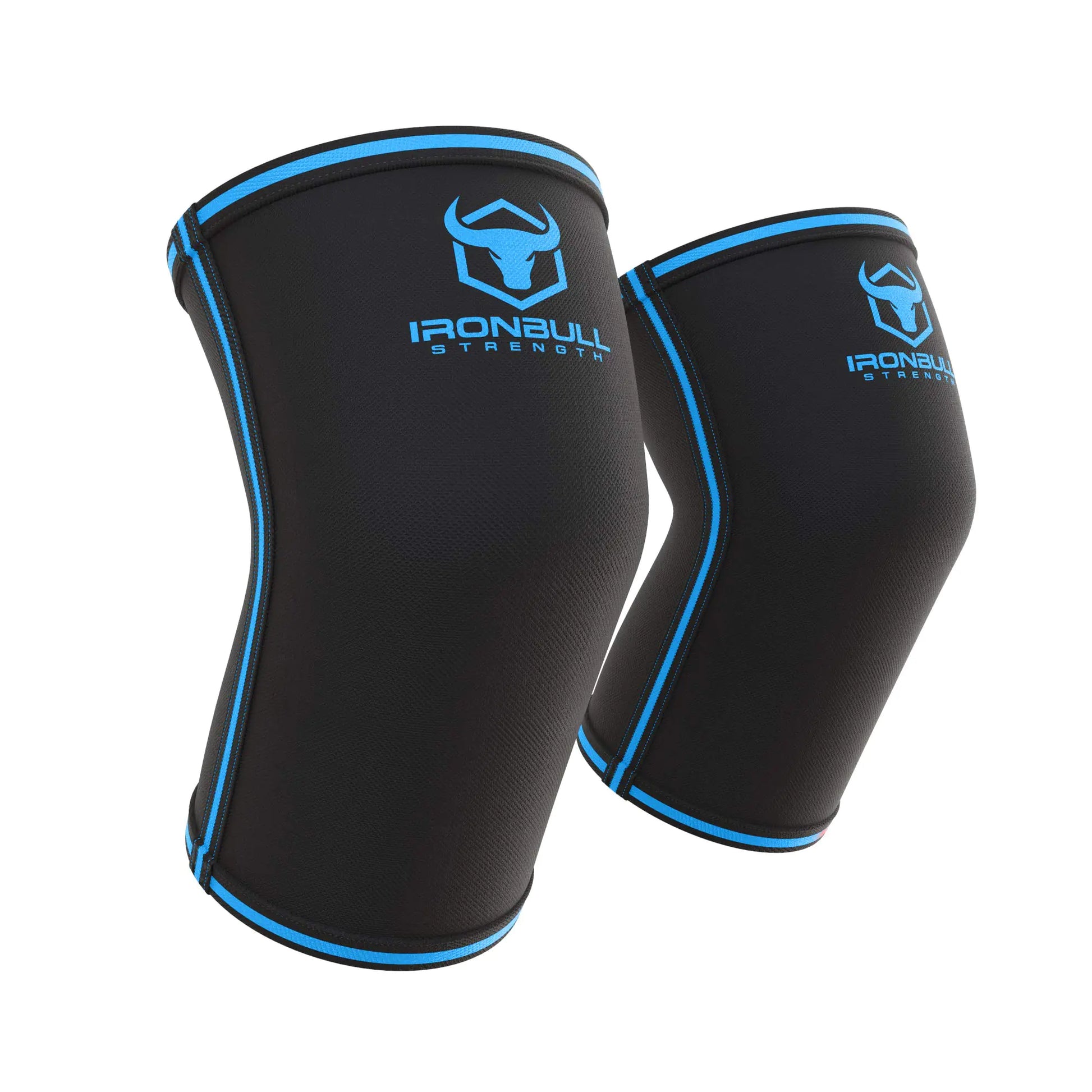 Elbow Sleeves 5mm (1 Pair) - High Performance Elbow Sleeve Support for Weightlifting Weight Training & Powerlifting - Best Compression Straps - for Men and Women (XX-Large Black/Blue)