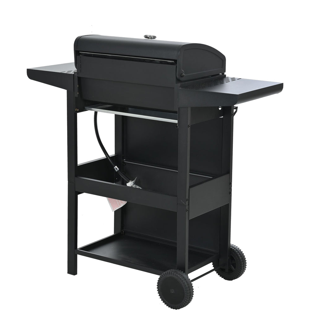 Propane Gas Grill 4 Burner Barbecue Grill, Stainless Steel 34,000 BTU