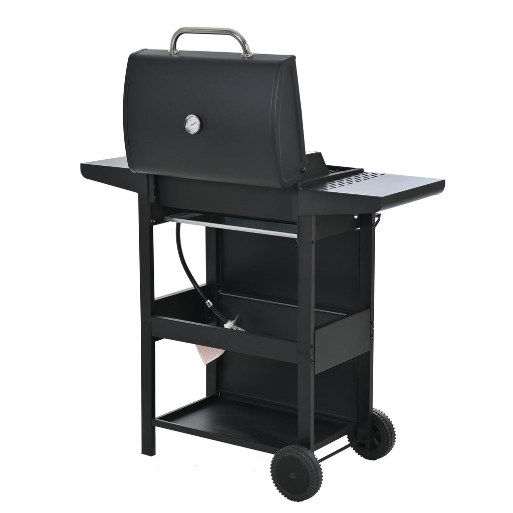 Propane Gas Grill 4 Burner Barbecue Grill, Stainless Steel 34,000 BTU