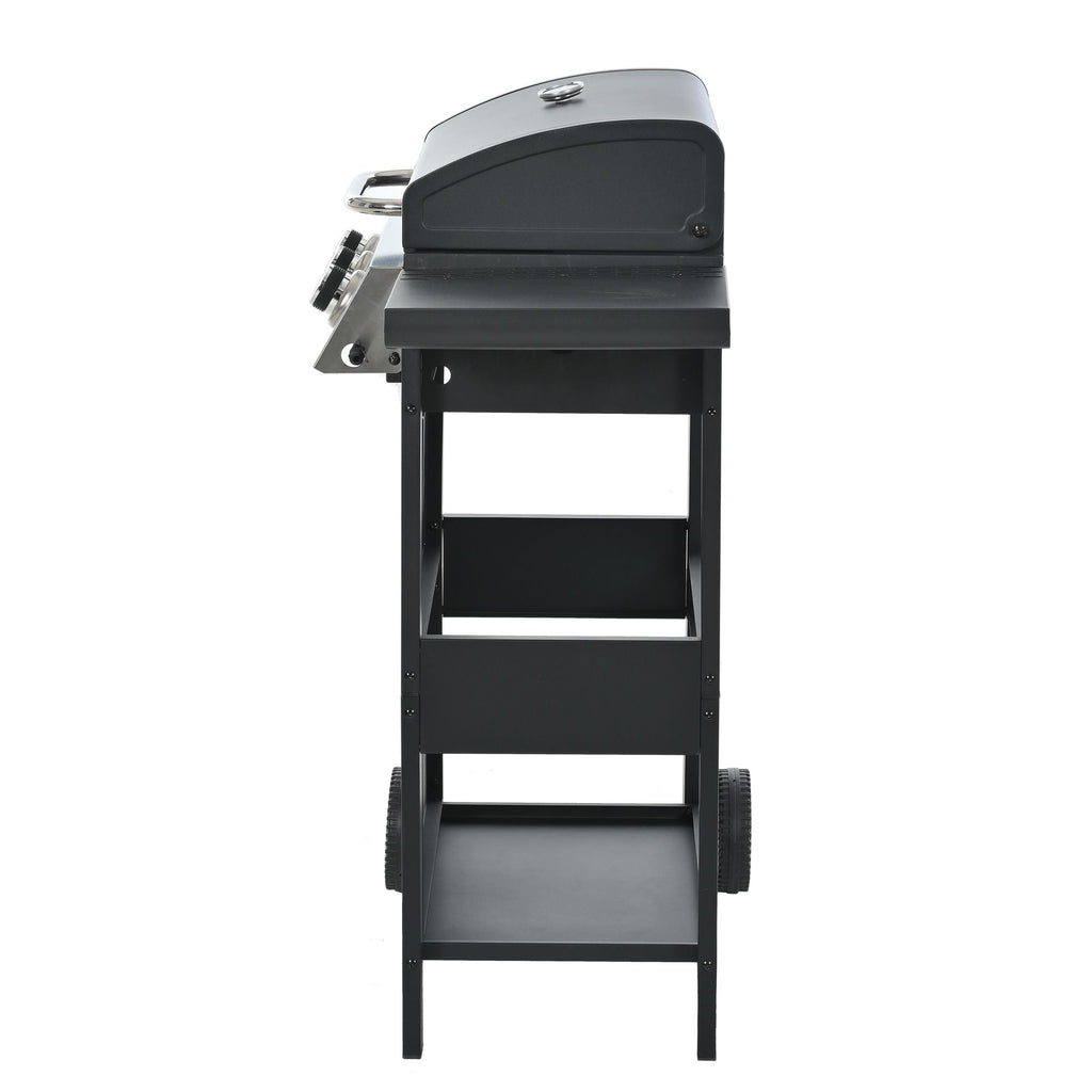Propane Gas Grill 4 Burner Barbecue Grill, Stainless Steel 34,000 BTU