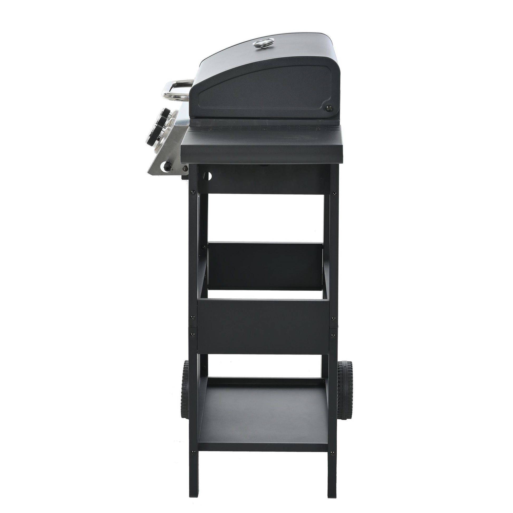 Propane Gas Grill 4 Burner Barbecue Grill, Stainless Steel 34,000 BTU