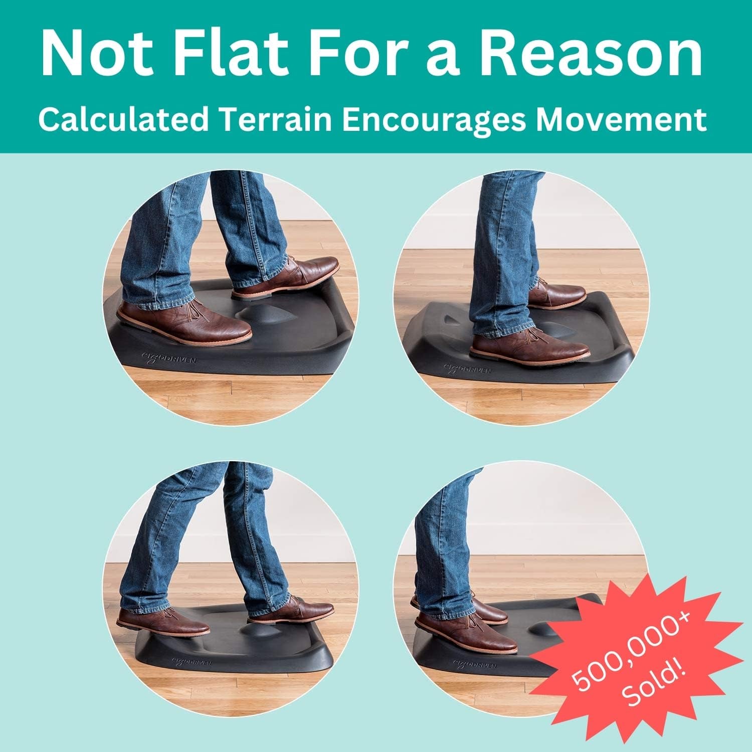 Topo Comfort Mat by  | the Original Not-Flat Anti-Fatigue Standing