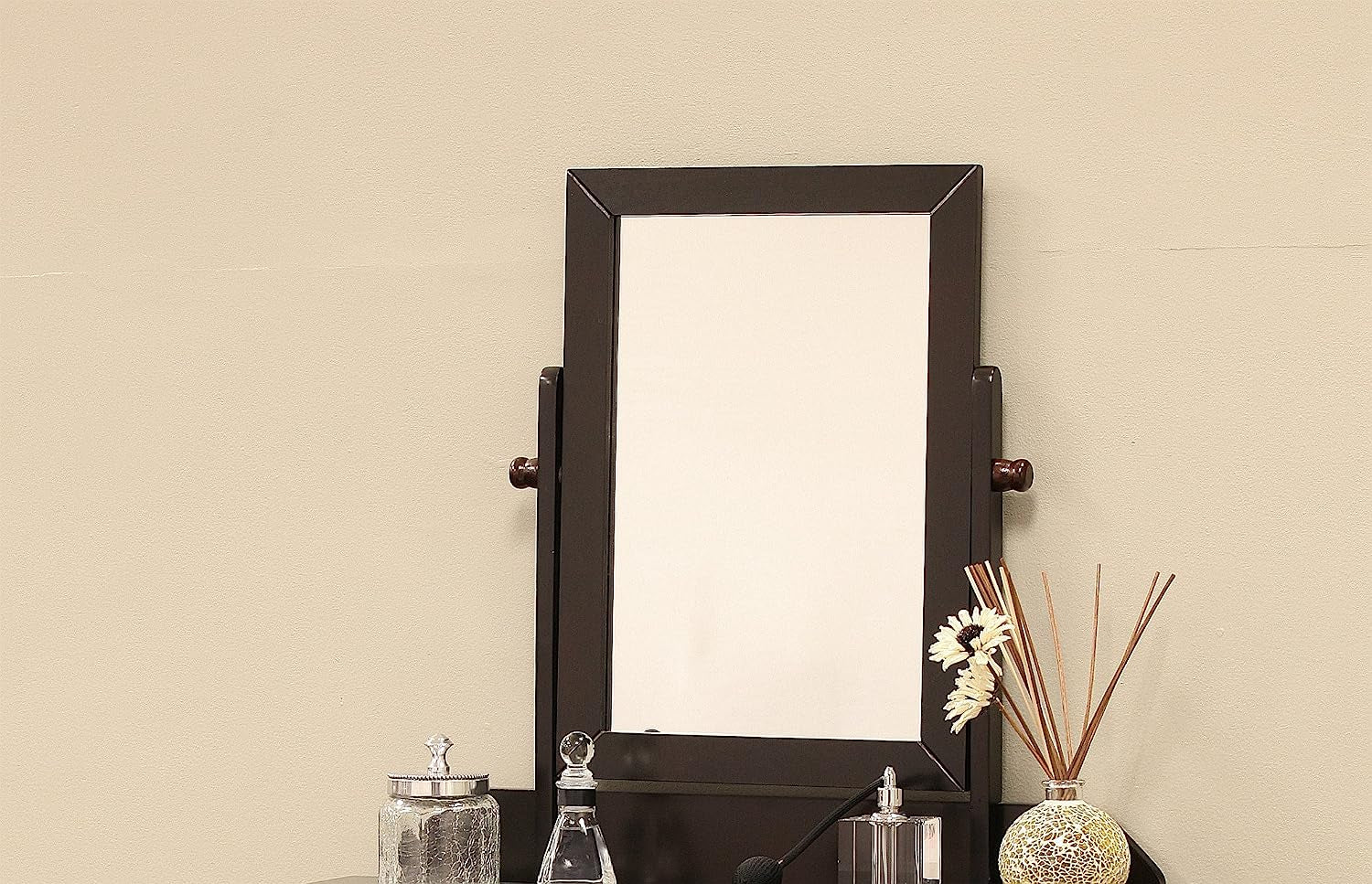 Solid Wood Vanity Set With Mirror And Bench 28 Inch Table