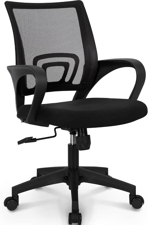 Ergonomic Office Chair Lumbar Support Mesh Back Black