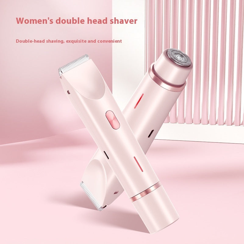 2 In 1 Hair Remover Women's Double Head Shaver Private Pubic Hair