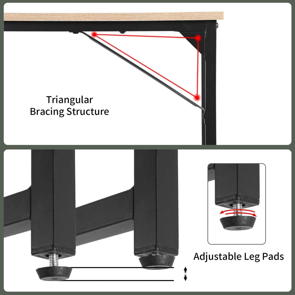 Computer Desk,47.2 Inches Home Office Desk Writing Study Table Modern