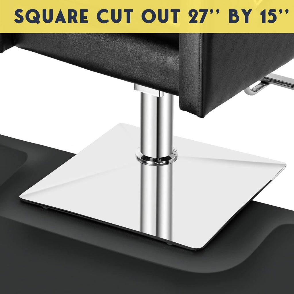 3' X 4' Barber Floor Mat anti Fatigue for Stylist Standing, 1/2''