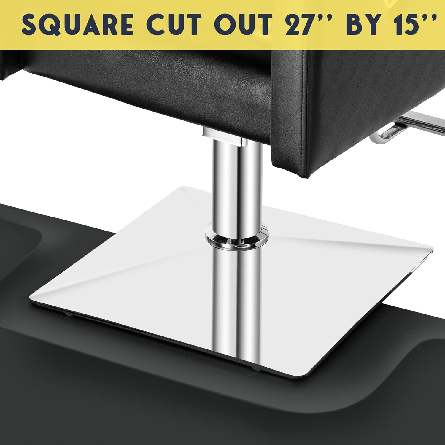 3' X 4' Barber Floor Mat anti Fatigue for Stylist Standing, 1/2''