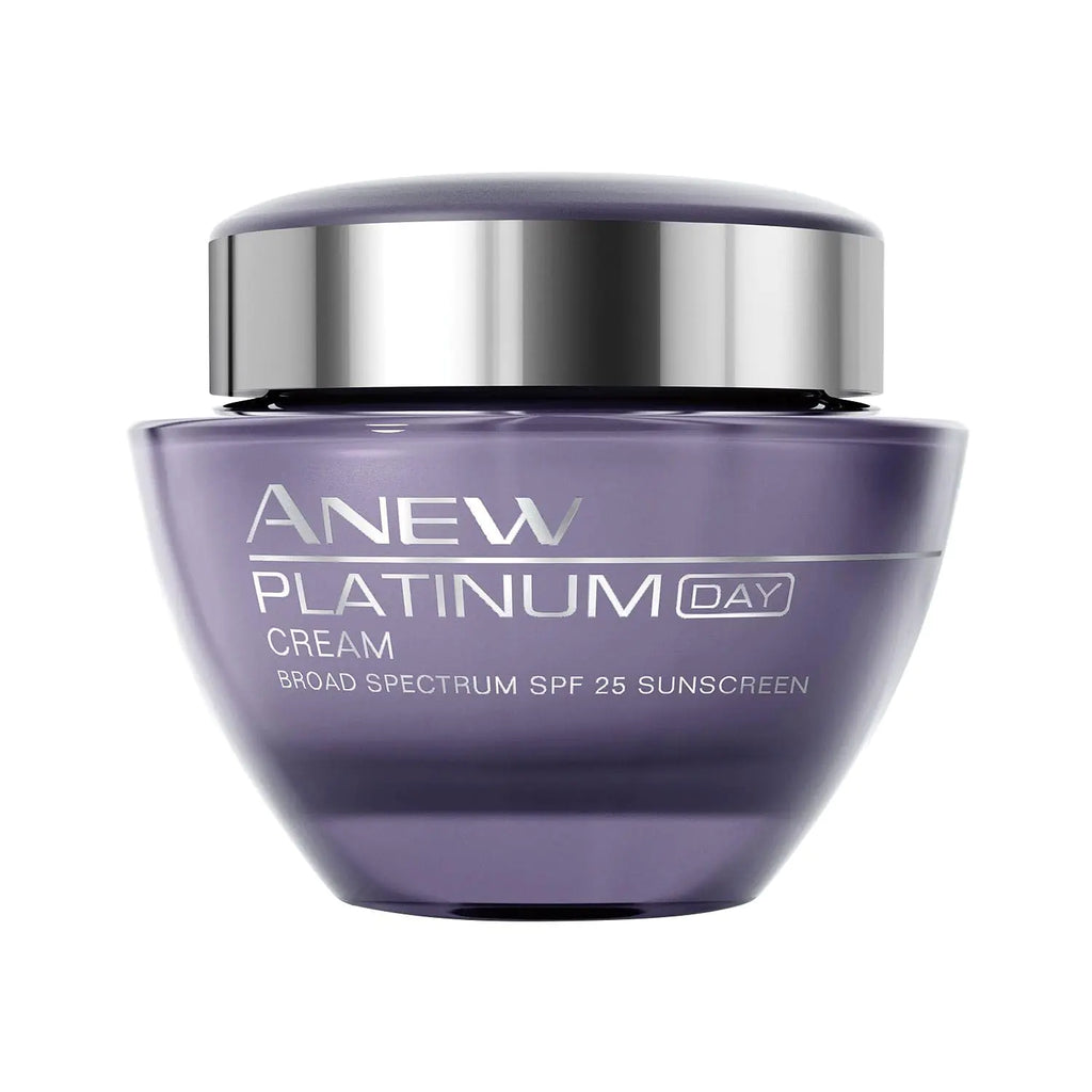 Avon Anew Platinum Day Cream - Broad Spectrum SPF 25 Skin Care with Paxillium Technology- Avon Face Cream for Women - Hypoallergenic Non-Comedogenic Oil-Free Facial Moisturizer - 1.7 oz