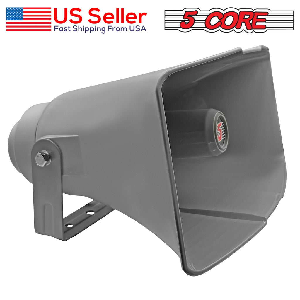 5 Core PA Horn Speaker Outdoor 8x16" Siren Loudspeaker 40W RMS Loud