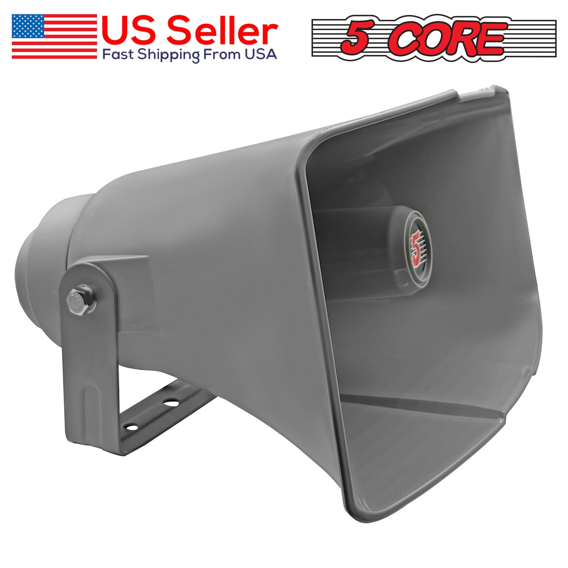 5 Core PA Horn Speaker Outdoor 8x16" Siren Loudspeaker 40W RMS Loud