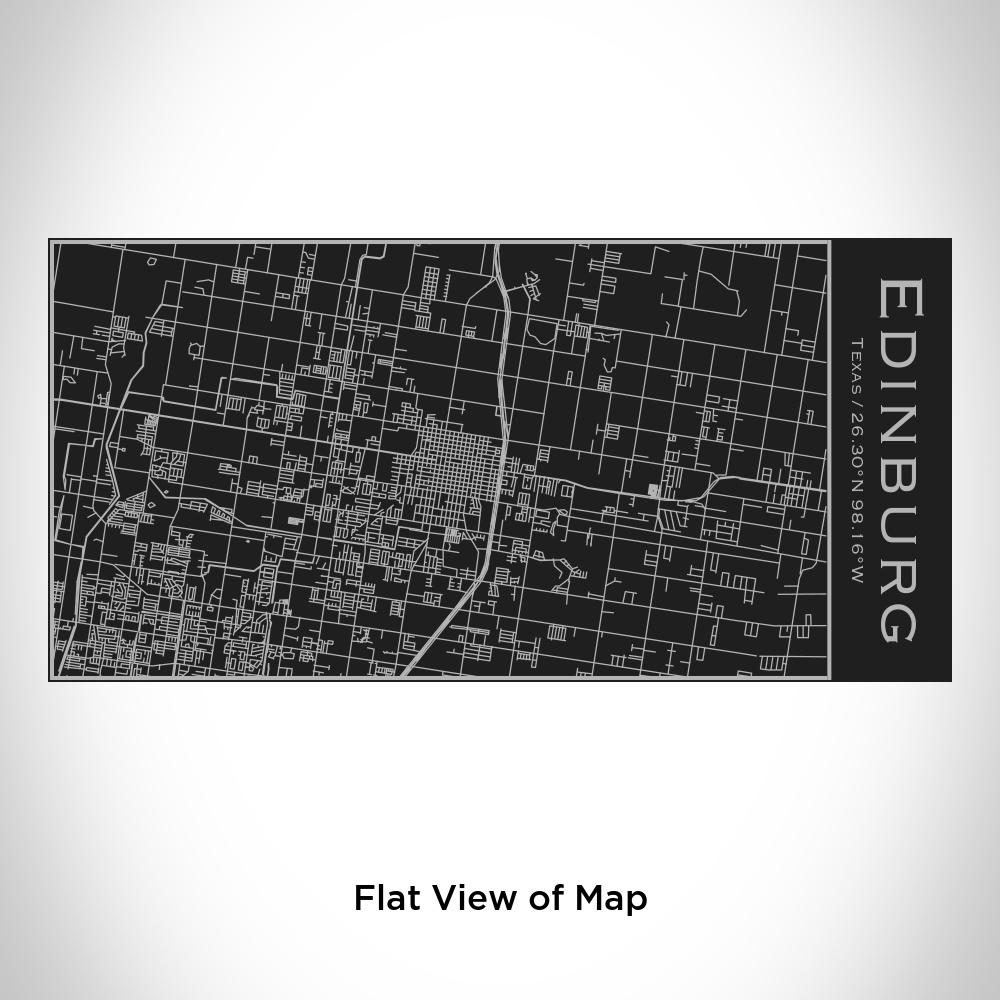 Edinburg - Texas Map Insulated Bottle in Matte Black