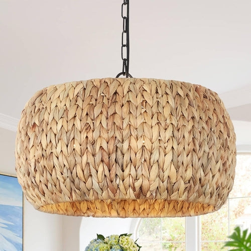 Farmhouse Chandelier for Dining Room,5-Light Boho Chandelier Light
