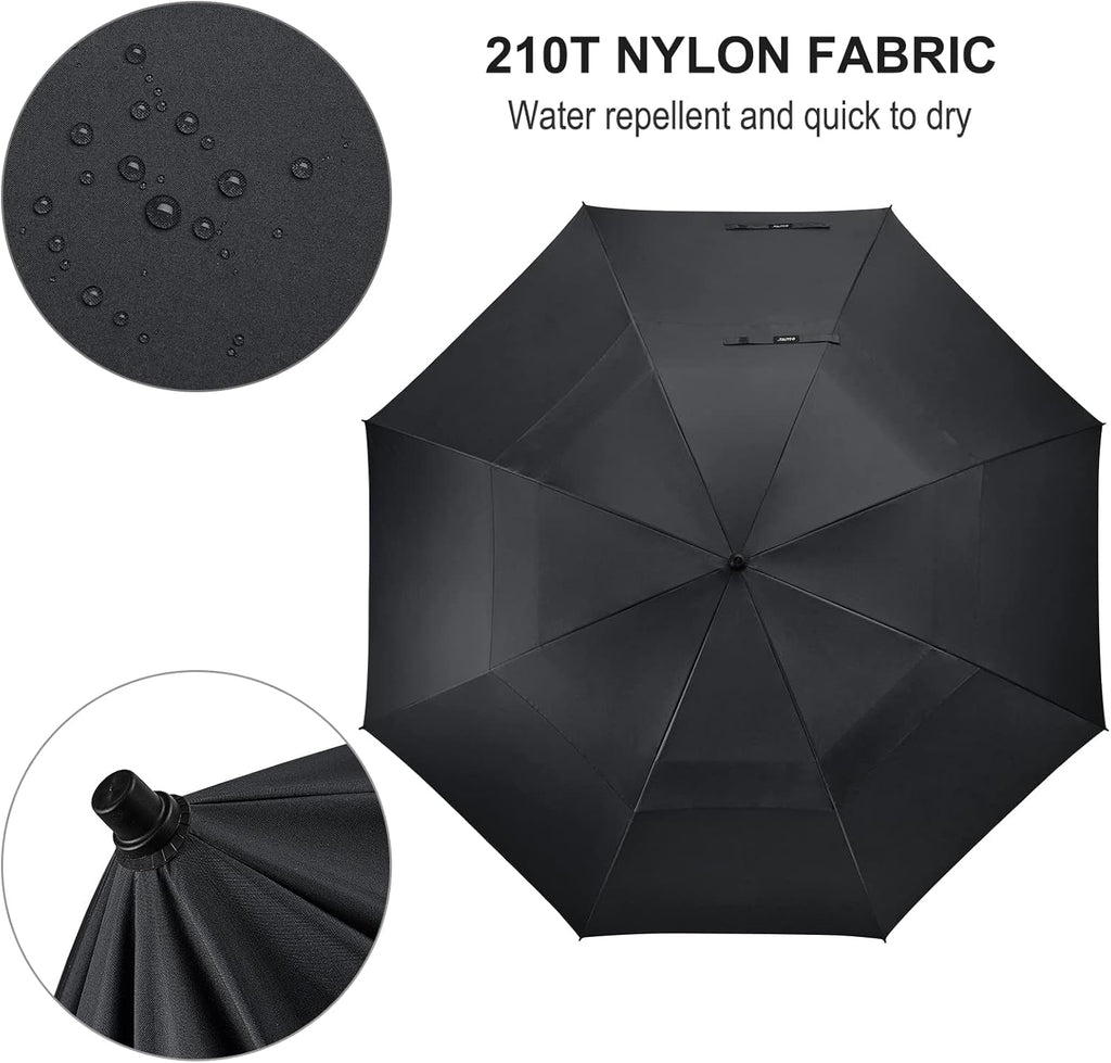80 Inch Huge Large Oversize Golf Umbrella Double Canopy Vented