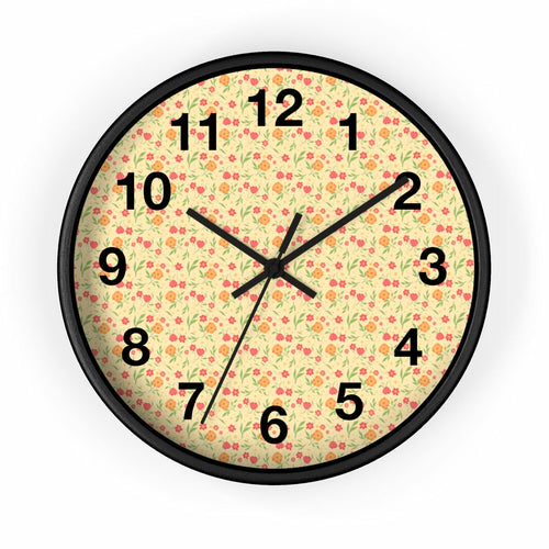 2882Time™ Cottagecore Ditsy Floral Geometric Clock