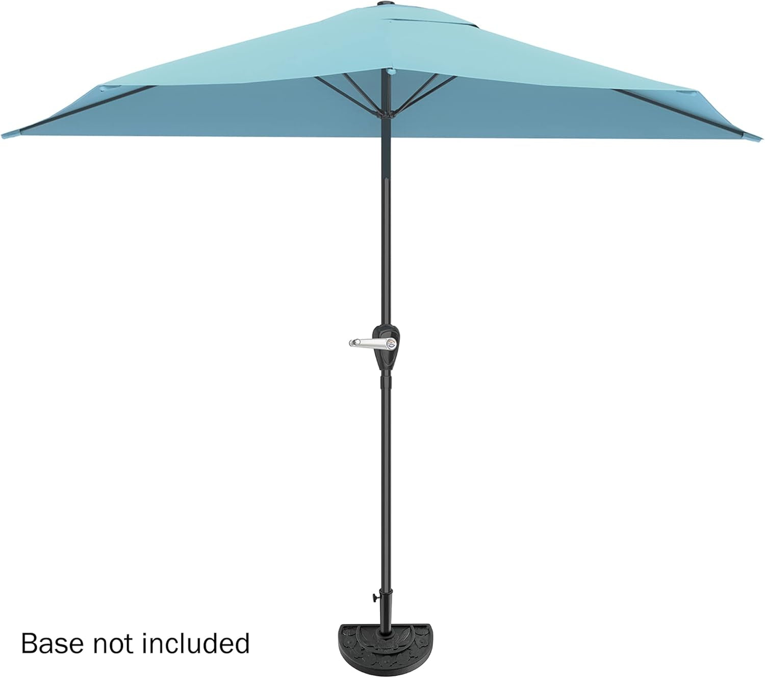 9ft Half Patio Umbrella: Easy Crank Shade for Small Spaces