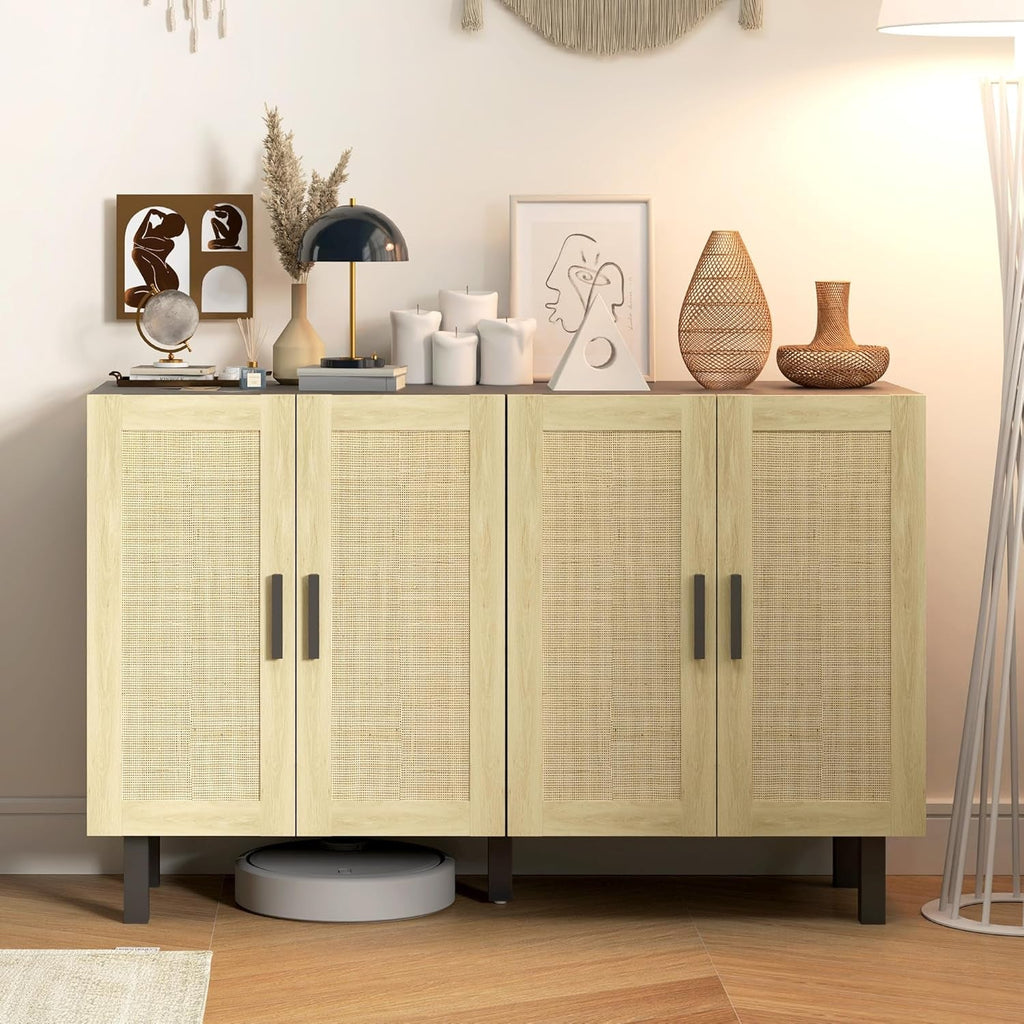 Sideboard Buffet Cabinet, Kitchen Cabinet, Coffee Bar Cabinet with 4