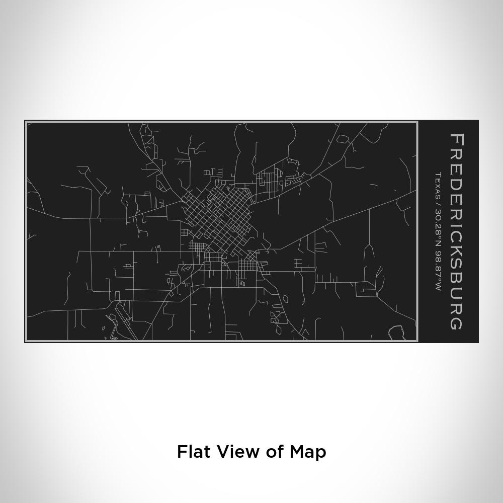 Fredericksburg - Texas Map Insulated Bottle in Matte Black