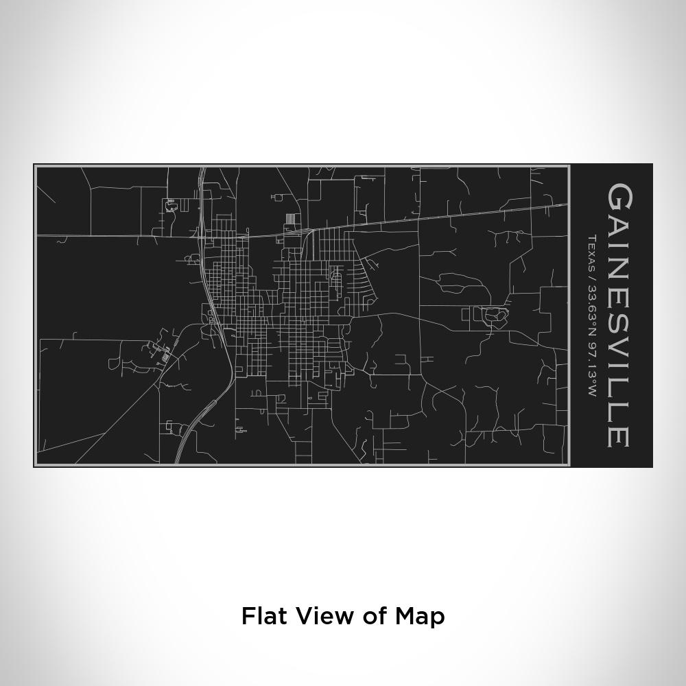 Gainesville - Texas Map Insulated Bottle in Matte Black