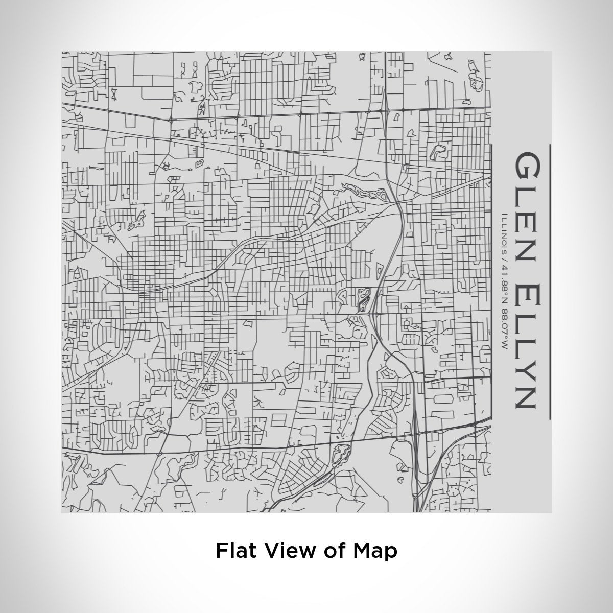 Glen Ellyn - Illinois Engraved Map Tumbler