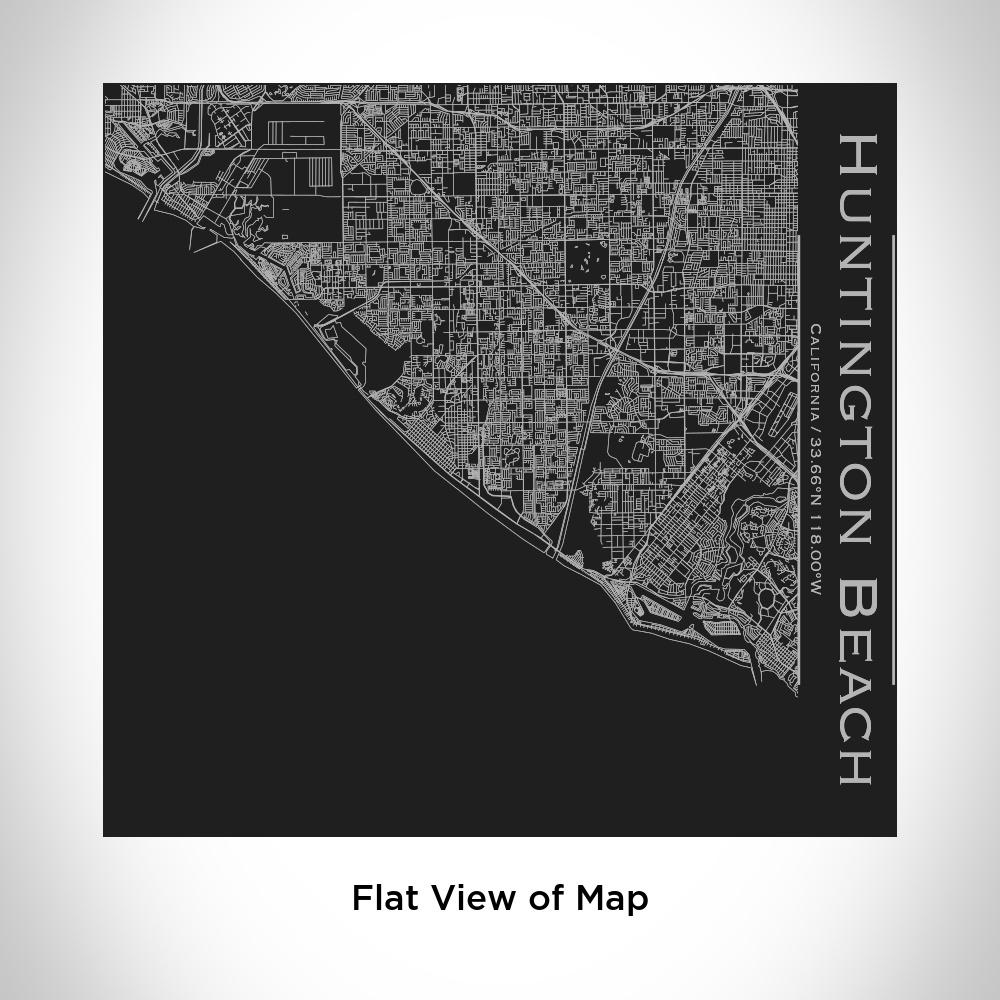 Huntington Beach - California Map Tumbler in Matte Black