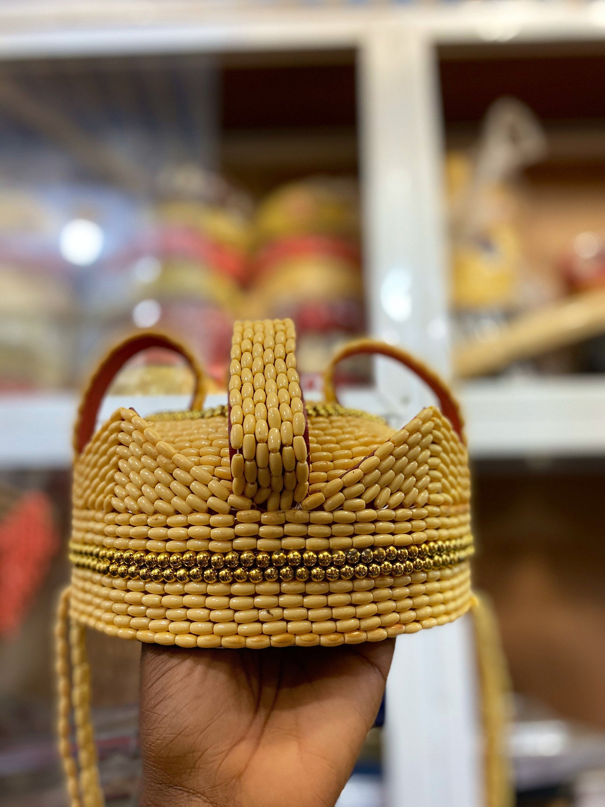 Chieftaincy African Beaded Cap/Hat